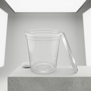 Spillproof Disposable PP Plastic Deli Cups with Lids Clear Dipping Sauce Cups Takeout Portion <b>Slime</b> Containers - Product Image 1