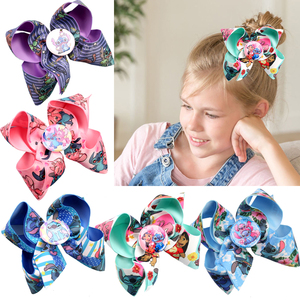 Pinza para el pelo de alienígena azul con lazo de cumpleaños Angel <span class=keywords><strong>Ohana</strong></span> y botones de alienígena azul, accesorios para el pelo de personajes de dibujos animados - Product Image 2