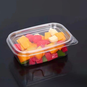 Bán buôn rõ ràng Pet nhựa hình chữ nhật Trái Cây Rau Salad <span class=keywords><strong>container</strong></span> thực phẩm cho Sushi Sandwich pizza mì Bánh mì lưu trữ - Product Image 3