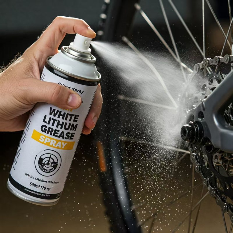 White Lithium Grease Spray for High