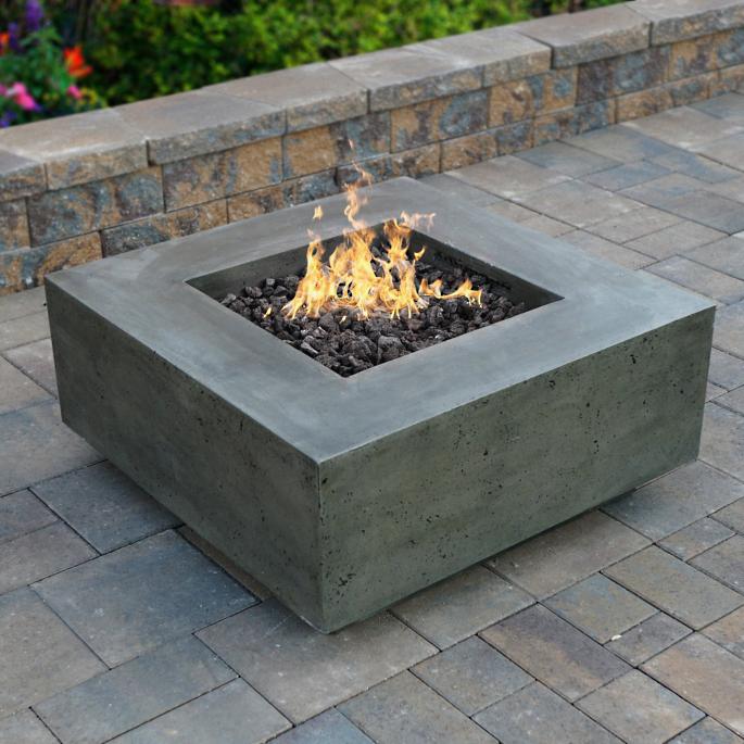 outdoor fire pit table garden set natural gas propane table top square fire table