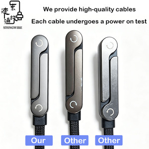 2026 NEW 240W Fast Charging <strong>Cable</strong> with Phone Stand Nylon Braided <strong>Cable</strong> USB C Type C Data <strong>Cable</strong> PD3.1 E-MARKER Chip for iPhone 17 - Product Image 4