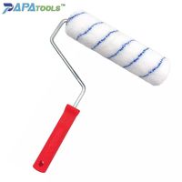 Rouleau de peinture en microfibre de polyester pour peinture murale de 9 pouces, fabriqué en Chine, avec manche et recharge, Rodillo De Pintura