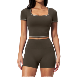 Conjunto Deportivo <span class=keywords><strong>de</strong></span> Yoga Personalizado por Sublimación para Mujer, Traje Deportivo para Gimnasio, Fabricante <span class=keywords><strong>de</strong></span> Ropa Deportiva, Conjunto <span class=keywords><strong>de</strong></span> Yoga para Mujer - Product Image 1
