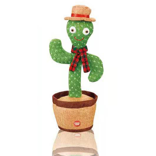 Hot Selling Electric Plush Kids Cute Singing Dancing and Talking Cactus Toys