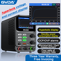 Alimentation de laboratoire GVDA avec courbe de test, régulateur de tension de banc TFT 5 chiffres 30V 10A 5A 300W, source de commutation réglable OCP OVP