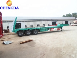 Remorque surbaissée à 3 essieux avec suspension mécanique, capacité de charge de 60 tonnes, pour le transport de marchandises - Product Image 4