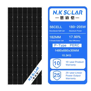Tier 1 Herstellung schwarzer Rahmen Solarmodule 180W 185W 190W 200W 210W 220W Module Solar Photovoltaik