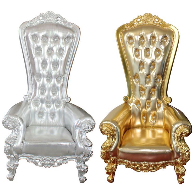 Et Or Roi Pédicure Fabriqué En Chine Bleu Mariée Mariée Marié Burger Table Canada Sculpté Noir Chaise de Trône