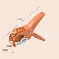 Saladesnijder Handmatig Plastic Multifunctioneel 5 Bladen Roestvrij Staal Groente Fruit Snijder Pers Keukenhulp Groothandel