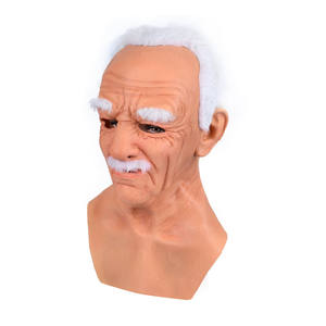 Máscara de Halloween de Anciano <span class=keywords><strong>Mago</strong></span> con Pelo y Barba Realistas, Disfraz de Personaje para Fiestas - Product Image 4