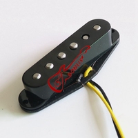Donlis 1 Ensemble Micro Guitare Simple DS53 Années 60 Vintage Alnico 5 ST Avec Bobine à Bâtis Plats pour Guitares SSS de Qualité