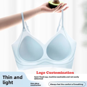 <span class=keywords><strong>Sujetador</strong></span> de soporte suave ultrafino tipo gelatina personalizado con realce transpirable sin costuras, para busto pequeño, espalda hermosa, diseño básico - Product Image 2