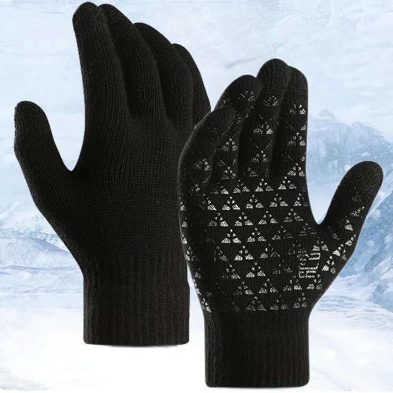Viraloff Anti Germs and Bacteria Thermal Silicone Gel Acrylic Touch Screen Knitted Winter Gloves