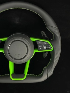 Volante Deportivo Personalizado de Fibra de Carbono para Audi Serie Sedan A3 A4 A5 <span class=keywords><strong>S3</strong></span> S4 S5 RS3 RS4 RS5, Diseño en Forma de D con Palanca de Cambios - Product Image 5