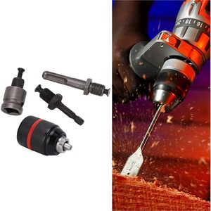 Electric Drill Chuck Adapter 12 Thread Straight Shank Keyless Clamping All Metal Universal Ratchet Connector For Drilling - Product Image 5