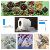 Machine d'emballage automatique pour sachets de thé triangulaires et sachets avec option pochette pour matériaux plastiques et papier de qualité alimentaire
