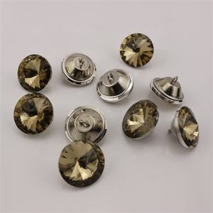 Boutons en verre cristal <span class=keywords><strong>satellite</strong></span> or profond de 25 mm pour la décoration de canapé et la décoration de tiroir, fabrication artisanale DIY - Product Image 1