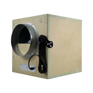 Hydroponic Grow Inline Wood Box Fan Acoustic Box Fan