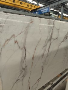 Lastre di Pietra Sinterizzata Calcutta Gold Lucidata 2400 <span class=keywords><strong>X</strong></span> 1200 <span class=keywords><strong>X</strong></span> 9 mm per Pareti Interne - Product Image 5