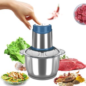 Picadora de Carne Eléctrica Multifunción con Recipiente de Acero Inoxidable de 5L y Múltiples Cuchillas para Mezclar - Product Image 4