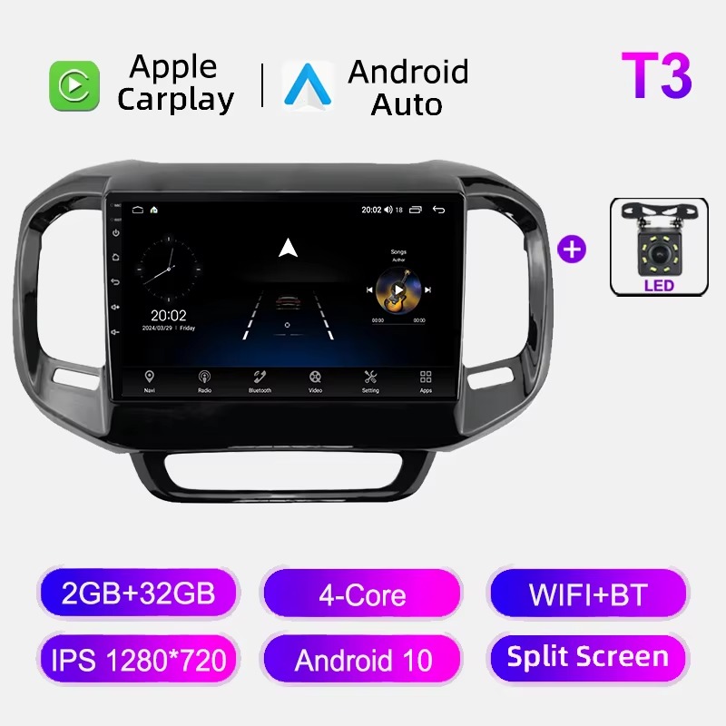 T3 2+32GB WIFI +8LED CAM