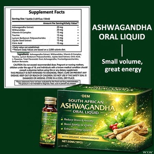Suplemento Líquido de <span class=keywords><strong>Ashwagandha</strong></span> al por Mayor, Alivia <span class=keywords><strong>la</strong></span> <span class=keywords><strong>Ansiedad</strong></span>, Mejora <span class=keywords><strong>la</strong></span> Concentración, Aumenta <span class=keywords><strong>la</strong></span> Vitalidad, Bebida Oral Herbal Natural <span class=keywords><strong>para</strong></span> Adultos - Product Image 2