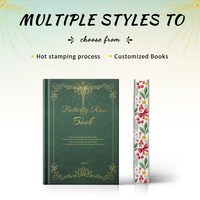 Livre personnalisé à couverture rigide éducative avec bords colorés pulvérisés à l'or, conception unique en papier offset pour les clients