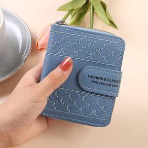 Vente en gros d'usine, nouveau porte-monnaie court à fermoir, porte-monnaie pour étudiants, mini portefeuille en cuir pour femmes - Product Image 4