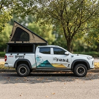 Carpa de Techo Impermeable Portátil Ligera y Versátil para las Cuatro Estaciones, Fácil de Instalar, para Camionetas 4x4 Todoterreno, de Aluminio