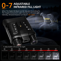 Jumelles de vision nocturne couleur NV8163, vidéo 4K, télémètre laser 350 m, illuminateur IR, lunette montée sur la tête pour la chasse