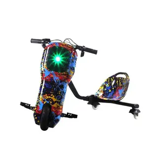 Proveedor de fábrica al por mayor Cool mini 36V 3 ruedas scooter de deriva eléctrico Triciclo de deriva con luces LED