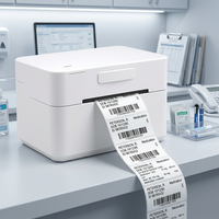 Impresora Térmica USB Cashino CSN-310 de 80 mm, Dispositivo de Etiquetado Inalámbrico para Uso Médico