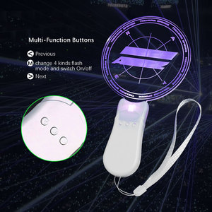 LOGO personalizzato acrilico luce bastone bagliore in acrilico scuro Kpop Lightstick forniture per <span class=keywords><strong>feste</strong></span> concerto bastone acrilico LED - Product Image 4