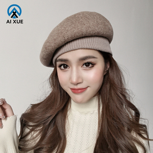Nouvelle mode de bérets en laine de <span class=keywords><strong>peintre</strong></span> en gros béret français pour <span class=keywords><strong>femme</strong></span> béret pour <span class=keywords><strong>artiste</strong></span> chapeau béret pour <span class=keywords><strong>femme</strong></span> chapeau chaud - Product Image 1