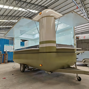 Nuevo Remolque de Comida Multifuncional de Aluminio de 3m, Forma Cuadrada, Color Rosa, Ideal para Dulces, Bocadillos y Papas Fritas - Product Image 2