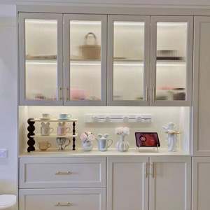 French Style Wooden Panel Home <b>Bedroom</b> Furniture Wine Tableware Storage <b>Cabinet</b> <b>for</b> Dining & Living Room <b>for</b> Villas Wine Cellars - Product Image 4