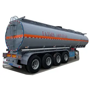 Kualitas tinggi tangki baja semi trailer tangki minyak trailer 50000 liter tangki diesel untuk dijual