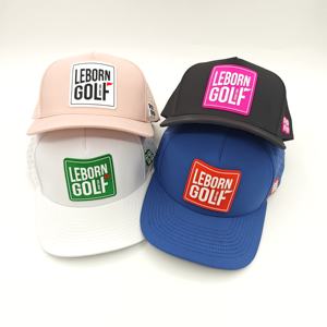 Casquettes de baseball unisexes de haute qualité en gros, imperméables, à 5 panneaux, séchage rapide, avec cordon, personnalisables, motif léopard à pois - Product Image 6