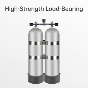 DIDEEP - Correa de Buceo Técnico Ecológica para Dos Tanques, Soporte de Doble Cilindro de Acero Inoxidable 316, Anillo de Conexión en Forma de 8 - Product Image 4