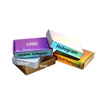 Caja de Cartón Corrugado con Logotipo Personalizado, Recubrimiento UV y Relieve para Embalaje de Ropa, Prendas de Vestir y Lencería Reciclable