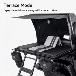 เต็นท์หลังคาแข็งแบบกำหนดเองสำหรับรถ 4 ฤดู ยี่ห้อ 4 Seasons <span class=keywords><strong>Camper</strong></span> Top Roof Tent สำหรับกิจกรรมกลางแจ้งและเดินทางไกล - Product Image 2
