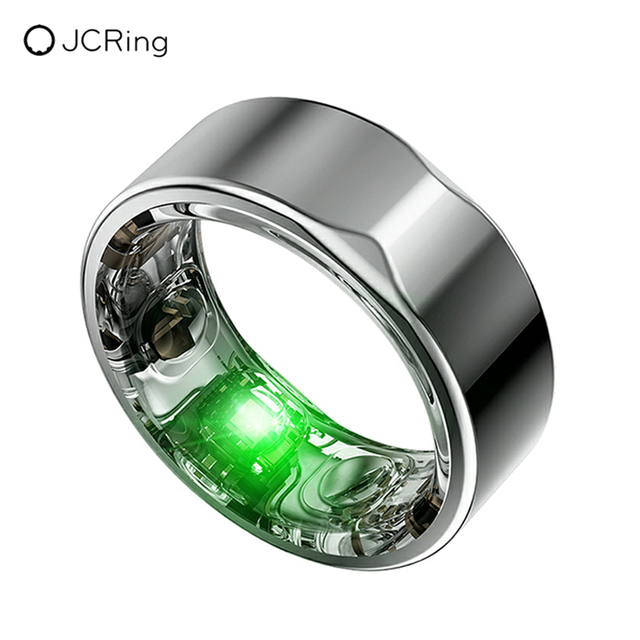 JCRing 2301B  Connected Digital Fitness Tracker Smartring Trendy Blood Health Risk Assessment Smart Ring for Female Men