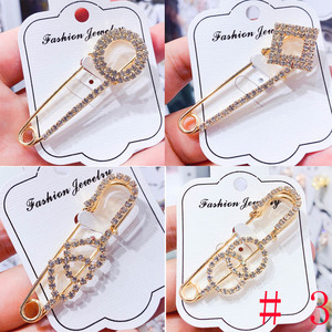Broche de cristal con diamantes de imitación para hombre y mujer, accesorios para joyería, corona, mariposa, Hijab - Product Image 3
