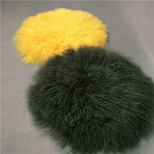 Manta de Piel Natural de Color Blanco, Larga y Rizada - Product Image 4