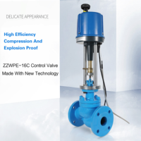 Vanne de contrôle de température auto-commandée en acier moulé ZZWPE-16C, vanne de contrôle de température, vanne de contrôle d'eau chaude et de vapeur