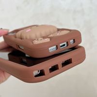 Support de téléphone portable en silicone 3D mignon et adorable en forme d'ours, antichoc, pour Redmi Note 14 Note 13