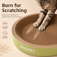 Lit-griffoir pour chat en carton ondulé, résistant à l'usure, sans éclats, esthétique, ovale, pour salon, vente en gros