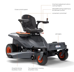 <span class=keywords><strong>Tondeuse</strong></span> autoportée zéro-turn 80V à <span class=keywords><strong>batterie</strong></span>, largeur de coupe certifiée CE, mini-tracteur <span class=keywords><strong>tondeuse</strong></span> - Product Image 1