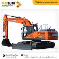 Vente en gros d'excavateur sur pneus Doosan à couple élevé et à bas prix Nouvelle machine de construction sur chenilles avec roulement à engrenages de pompe à moteur essentiel